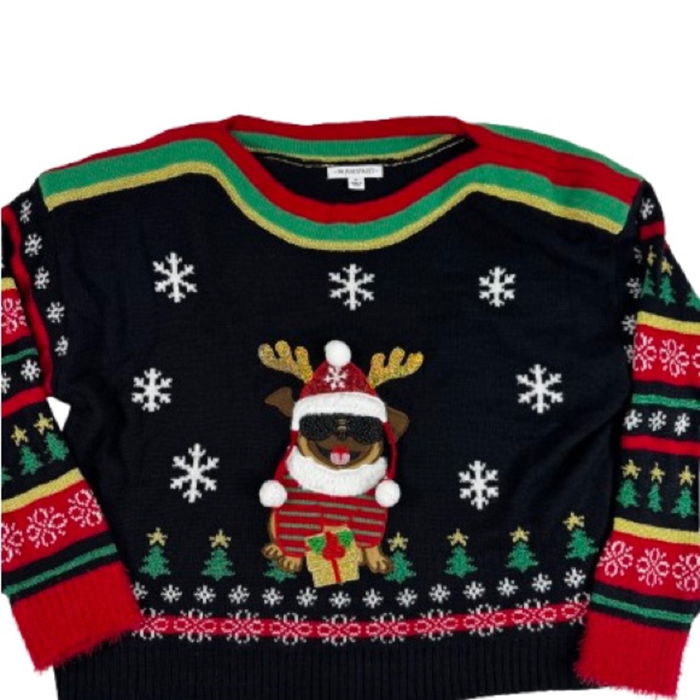 Festive Pug Christmas Sweater